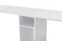 Nordure Twin Study Desk Blanco y Dorado